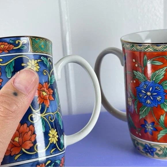 NEW G.E Original Floral Mug Set